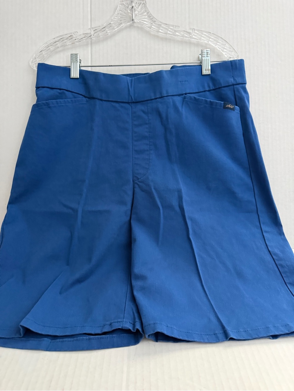 chic Royal Blue High-Waist Bermuda Shorts